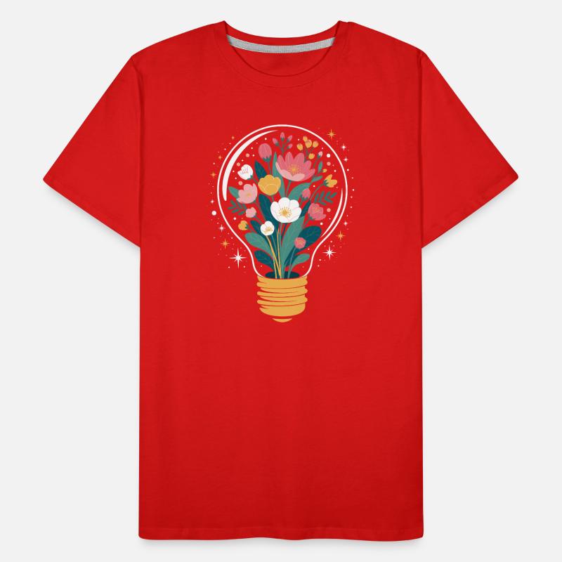 Blumen Wildblumen Männer Premium Bio T-Shirt