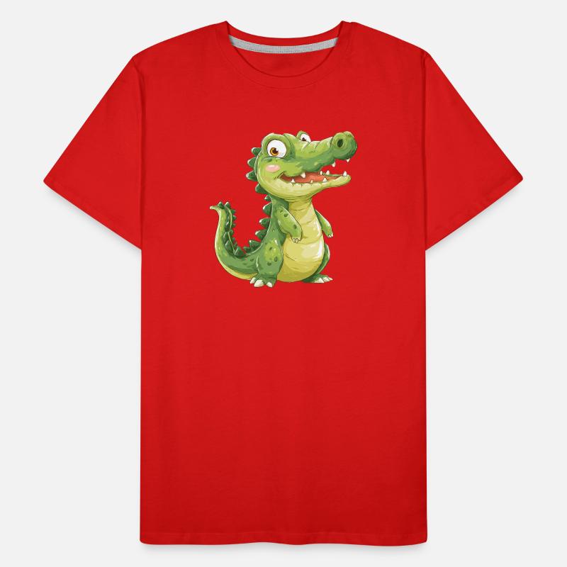Mignon bébé crocodile T-shirt bio Premium Homme