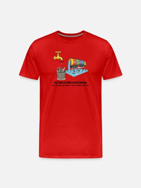 The prosperity faucet - Men's Premium Organic T-Shirt - red