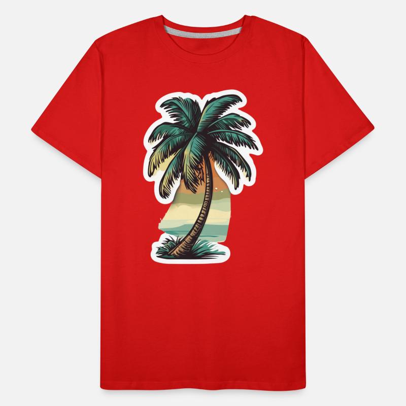 Palm tree Men's Premium Organic T-Shirt