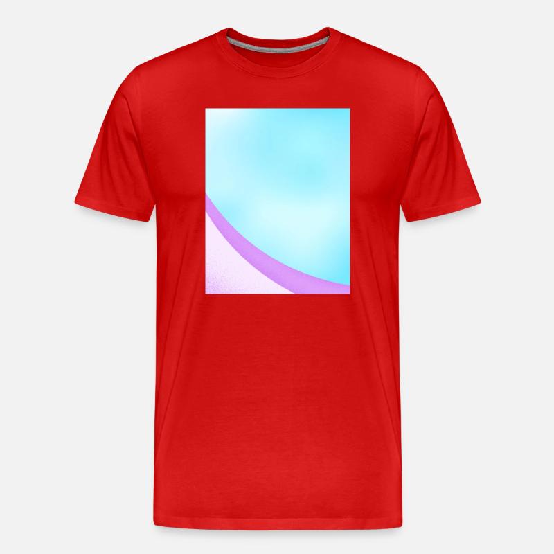Abstract Pastel Gradient Design - Men's Premium Organic T-Shirt - red
