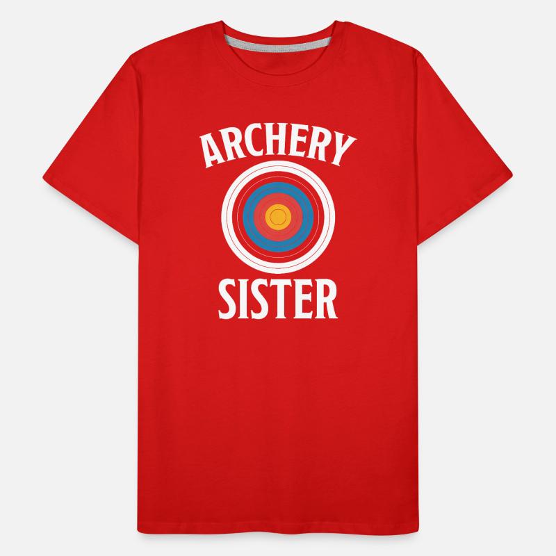 Bogenschießen Spruch Schwester Bogenschießen Männer Premium Bio T-Shirt