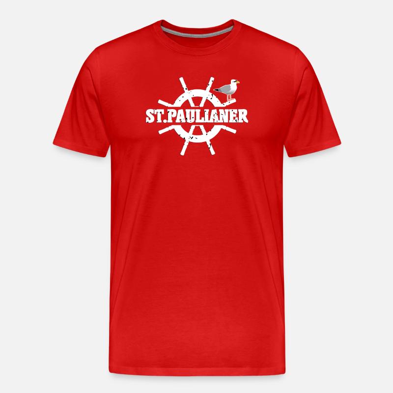 St. Paulianer - Männer Premium Bio T-Shirt - Rot