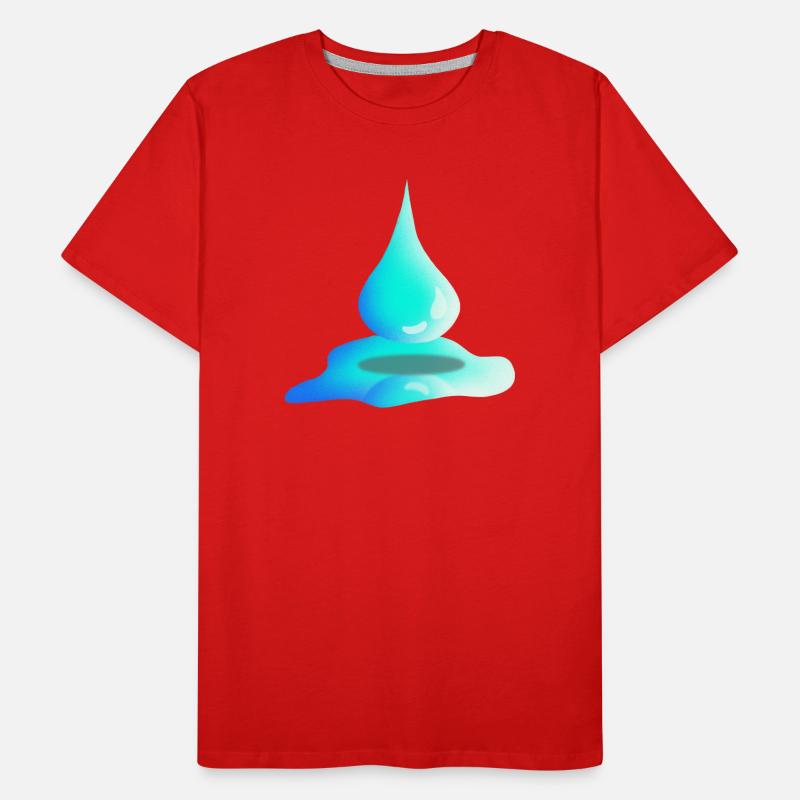 Gouttes d’eau | Eau | Nature T-shirt bio Premium Homme