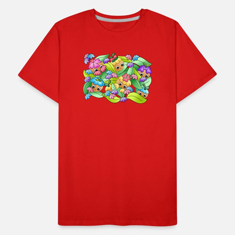 Dreamy Knobs | Summer | Foliage | Nature Men's Premium Organic T-Shirt