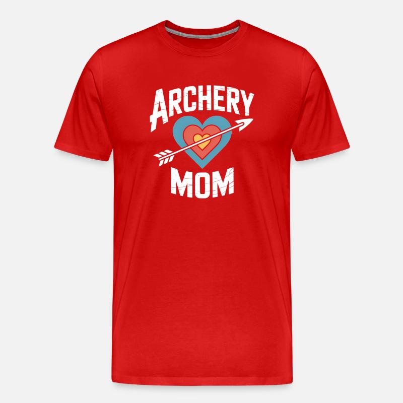 Bogenschießen Spruch Mutter Bogenschießen Geschenk - Männer Premium Bio T-Shirt - Rot