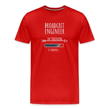 Ingénieur Cadeau Profession Formation Technologie de radiodiffusion - T-shirt bio Premium Homme - rouge - Devant - Damien (186cm)