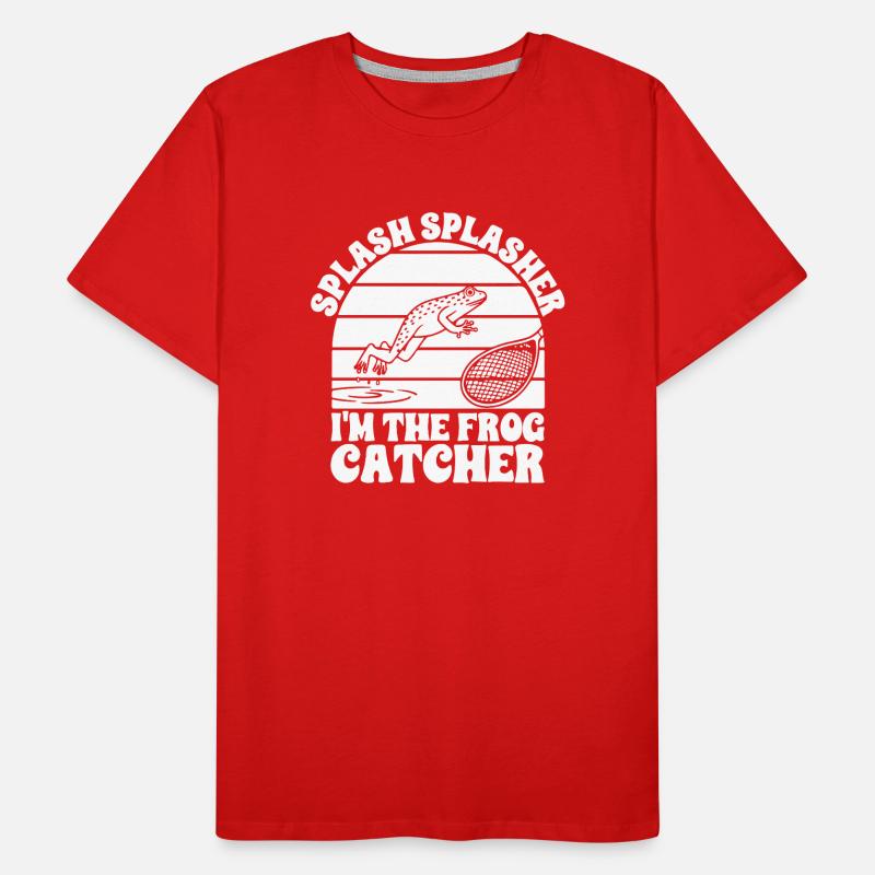 Frog Catcher Splash Splasher Frog Männer Premium Bio T-Shirt