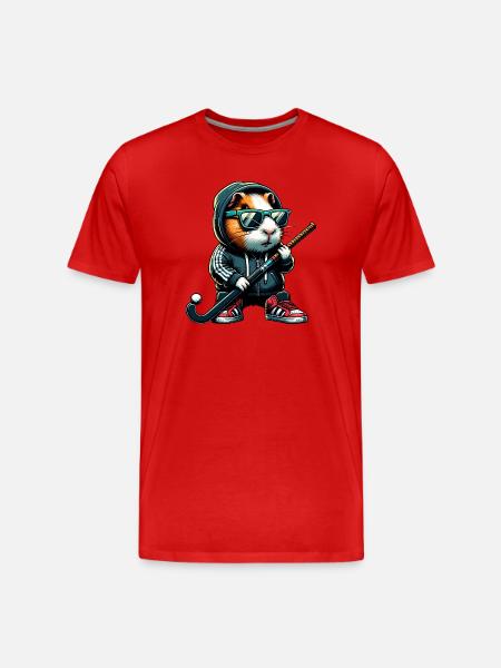 Hoderung DE Schwarz 2025 - Männer Premium Bio T-Shirt - Rot