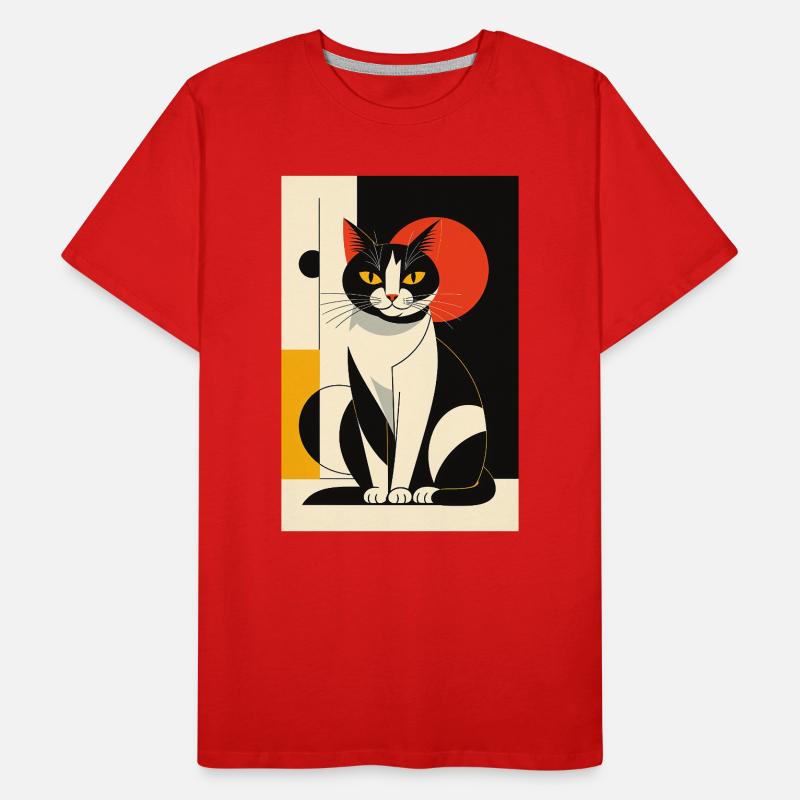 Avantgarde Katze R01 Männer Premium Bio T-Shirt