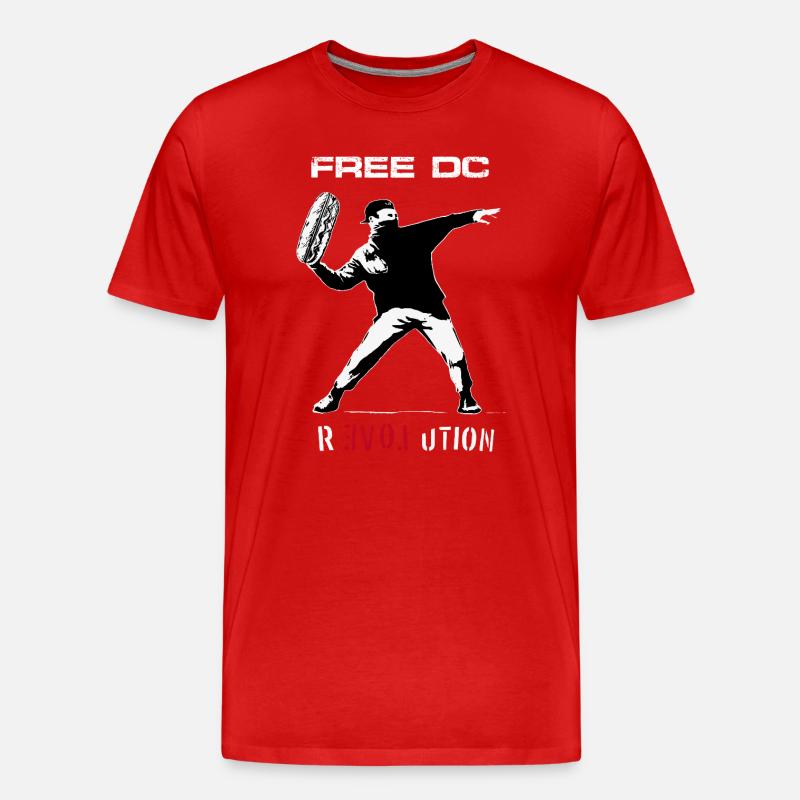 Sandwich-Revolution werfen - Männer Premium Bio T-Shirt - Rot