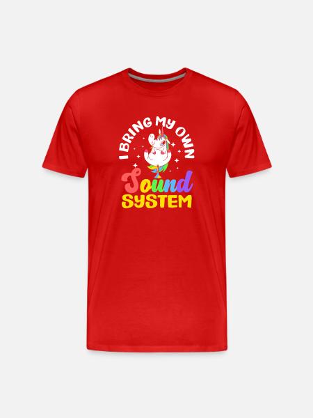 Public Fart Funny Inappropriate - Men's Premium Organic T-Shirt - red