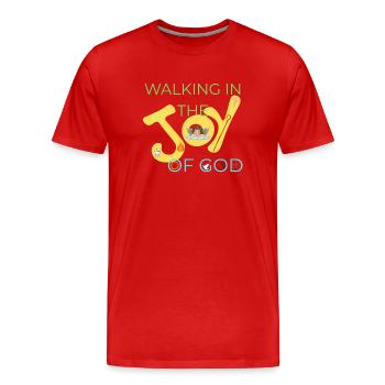 Yes til Guds kjærlighet-Motiv - T-shirt bio Premium Homme - rouge - Devant - Damien (186cm)