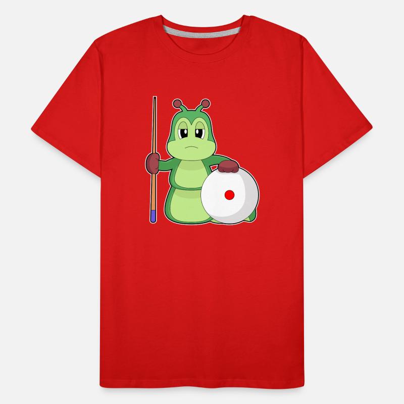 Raupe Billiard Queue Männer Premium Bio T-Shirt