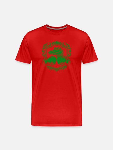 Crocodile Boxing Gloves - Men's Premium Organic T-Shirt - red