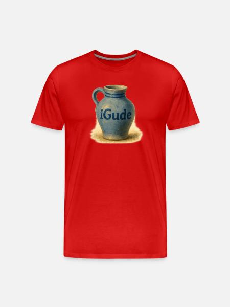 iGude-Bembel - Men's Premium Organic T-Shirt - red