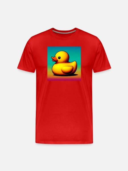 Duckling Duck Duck Duck - Men's Premium Organic T-Shirt - red