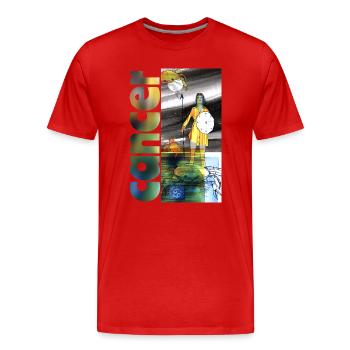 Sternzeichen Krebs - Männer Premium Bio T-Shirt - Rot - Vorne - Damien (186cm)