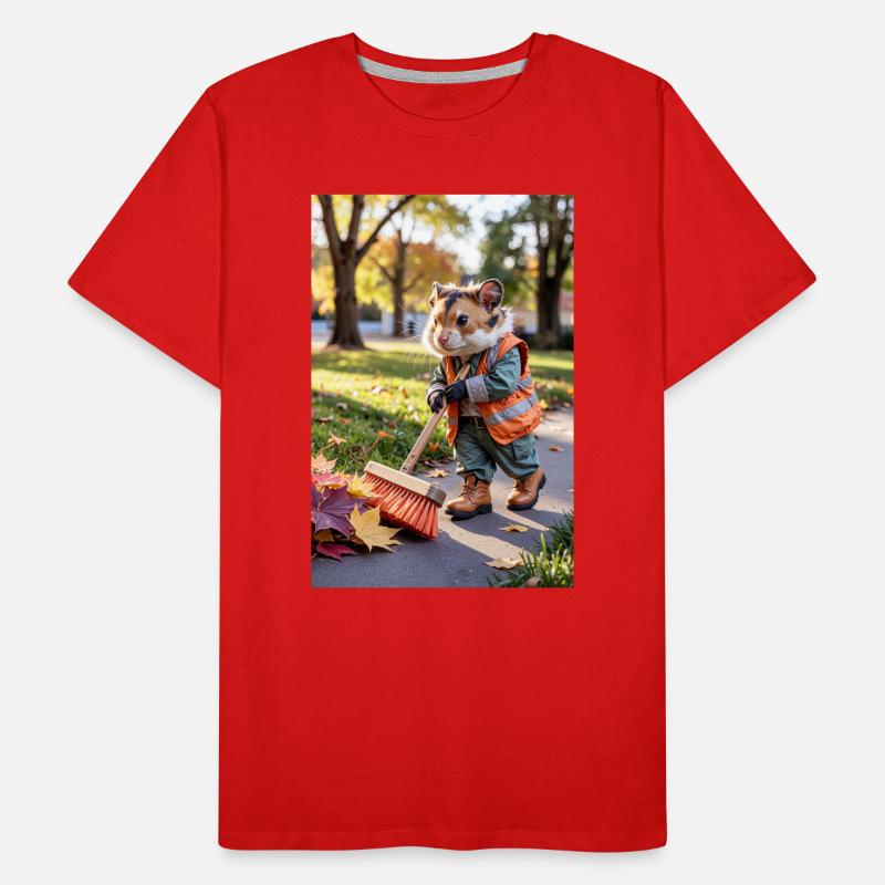 Humanoid Sweeper Hamster Men's Premium Organic T-Shirt