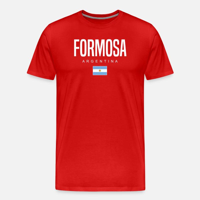Formosa Argentinien Argentinier - Männer Premium Bio T-Shirt - Rot