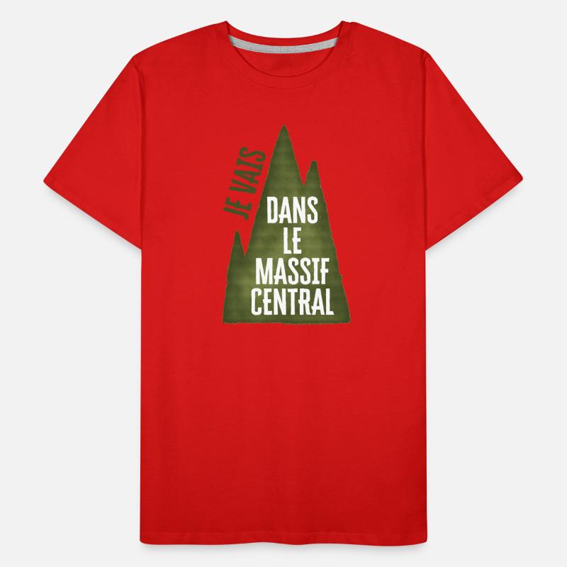 Je Vais Dans Le Massif Central T-shirt bio Premium Homme