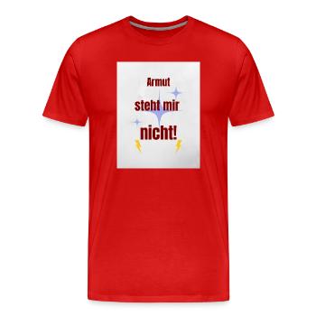 Humorvoller Stolz Spruch - Männer Premium Bio T-Shirt - Rot - Vorne - Damien (186cm)