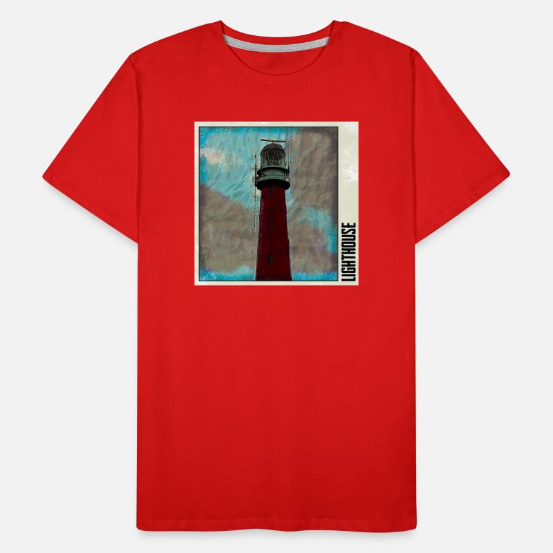 Phare dans la tempête T-shirt bio Premium Homme