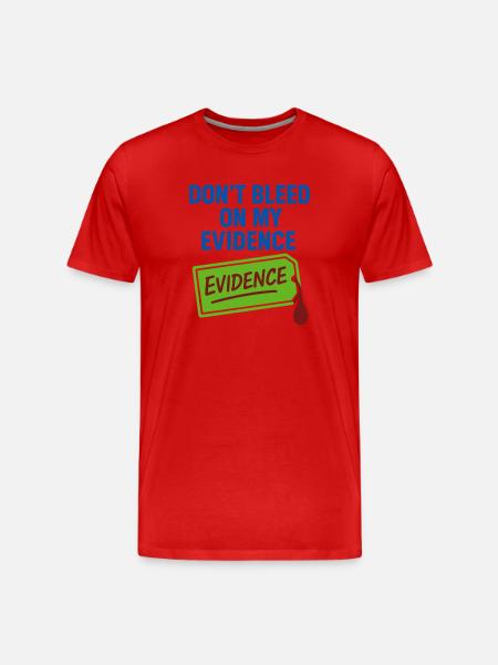 Forensic Chemist Crime Lab Toxicology - Men's Premium Organic T-Shirt - red