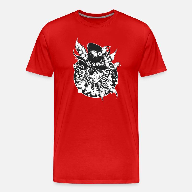 voodoo - Männer Premium Bio T-Shirt - Rot
