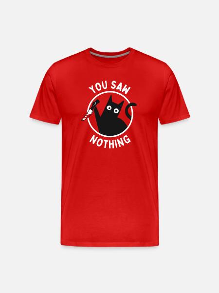 Vous n’avez rien vu - T-shirt bio Premium Homme - rouge