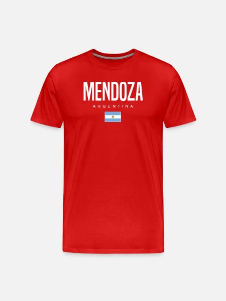 Mendoza Argentina Argentinian - Men's Premium Organic T-Shirt - red