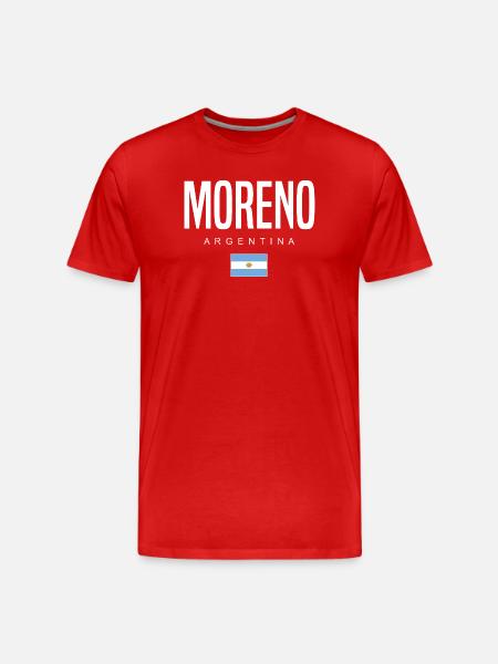 Moreno Argentina Argentinian - Men's Premium Organic T-Shirt - red