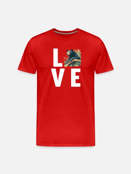 Sun Bear Malay Bear - Men's Premium Organic T-Shirt - red