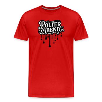 Polter Abend Polterhochzeit - Männer Premium Bio T-Shirt - Rot - Vorne - Damien (186cm)