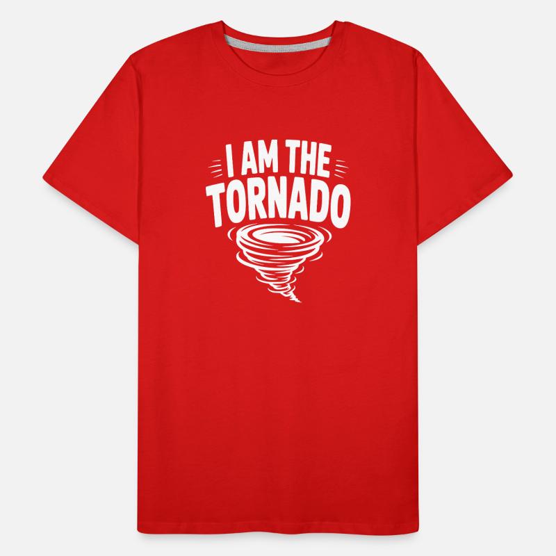 Ich bin der Tornado Männer Premium Bio T-Shirt