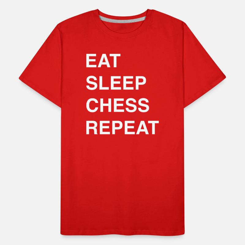 Schach Idee und Chess Sprüche Männer Premium Bio T-Shirt