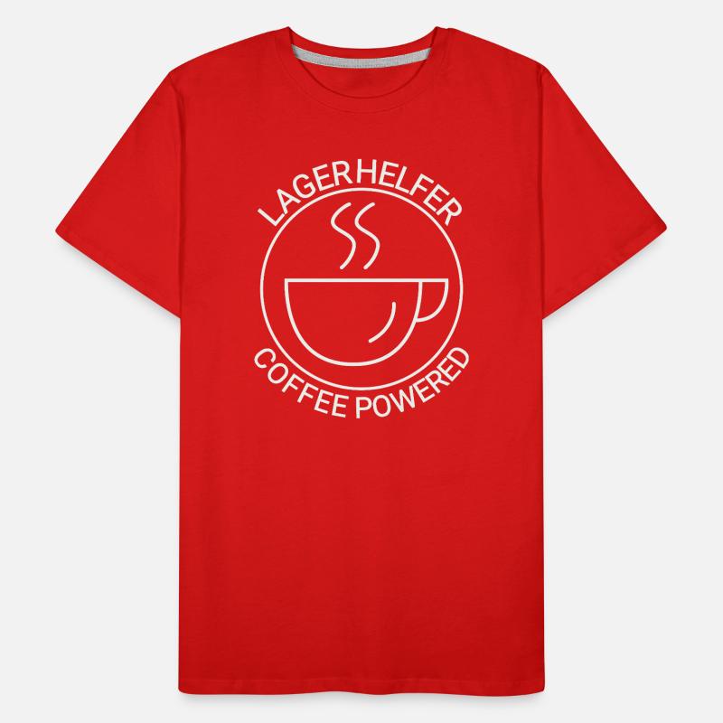 Warehouse Helper Coffee Powered Men's Premium Organic T-Shirt