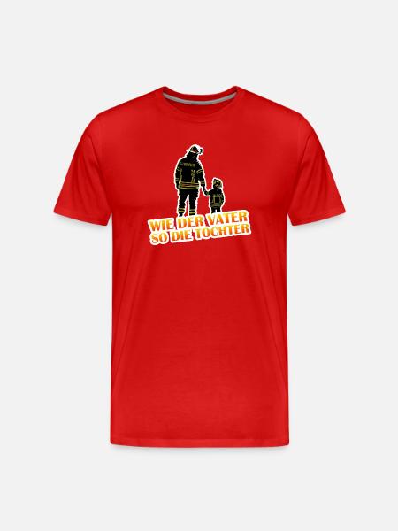 Fire Brigade Father Daughter - Men's Premium Organic T-Shirt - red