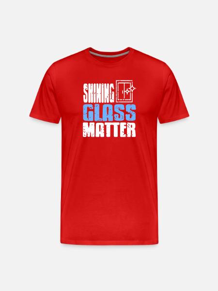 Glazier Professional Craftsmanship Window Pride - Men's Premium Organic T-Shirt - red