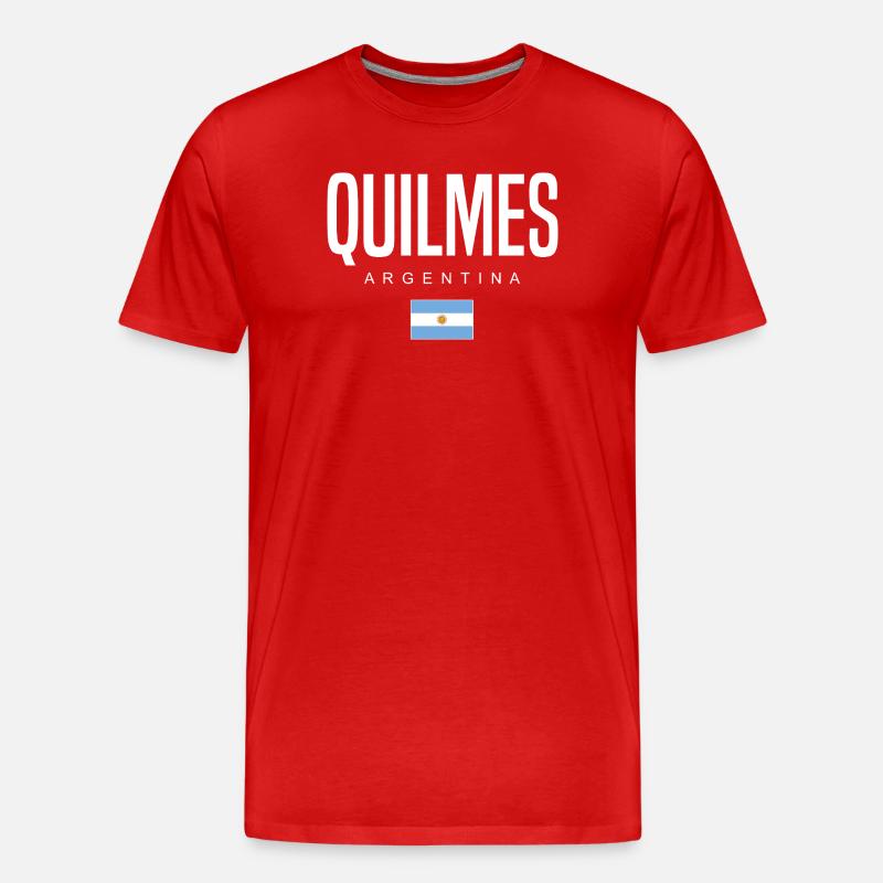 Quilmes Argentinien Argentinier - Männer Premium Bio T-Shirt - Rot