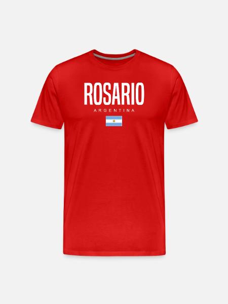 Rosario Argentina Argentinian - Men's Premium Organic T-Shirt - red