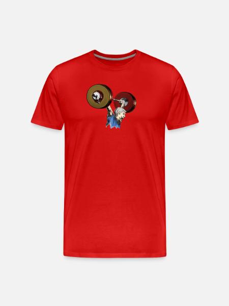 weightlifting - Men's Premium Organic T-Shirt - red