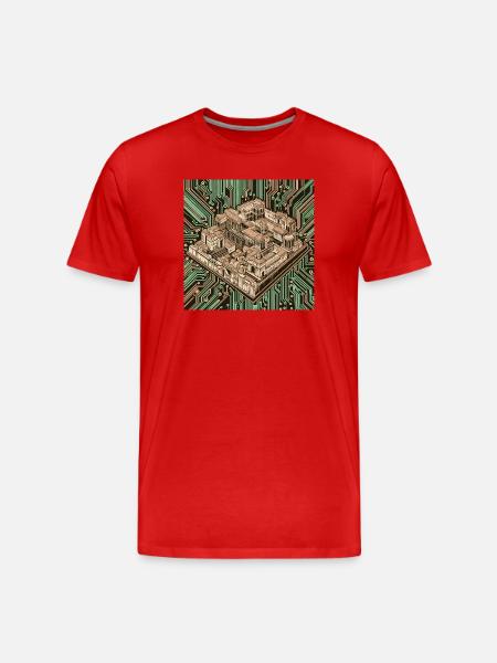 Urbis Digitalis - T-shirt bio Premium Homme - rouge