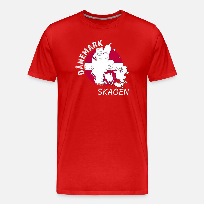 Skagen - Männer Premium Bio T-Shirt - Rot
