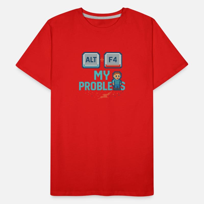 Alt + F4 My Problems Männer Premium Bio T-Shirt