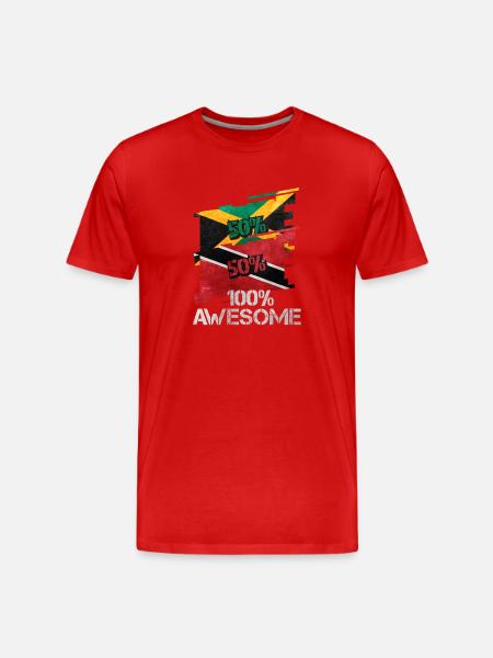 Trinidad and Tobago - Men's Premium Organic T-Shirt - red
