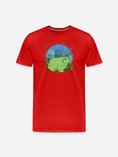 Frog - Men's Premium Organic T-Shirt - red