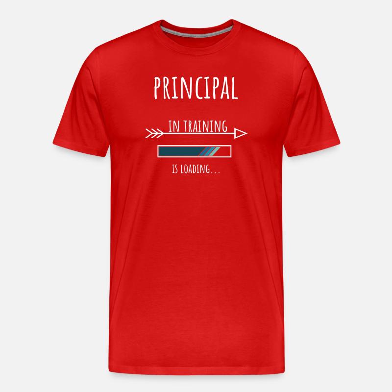 Principal Geschenk Beruf Ausbildung Schuldirektor - Männer Premium Bio T-Shirt - Rot
