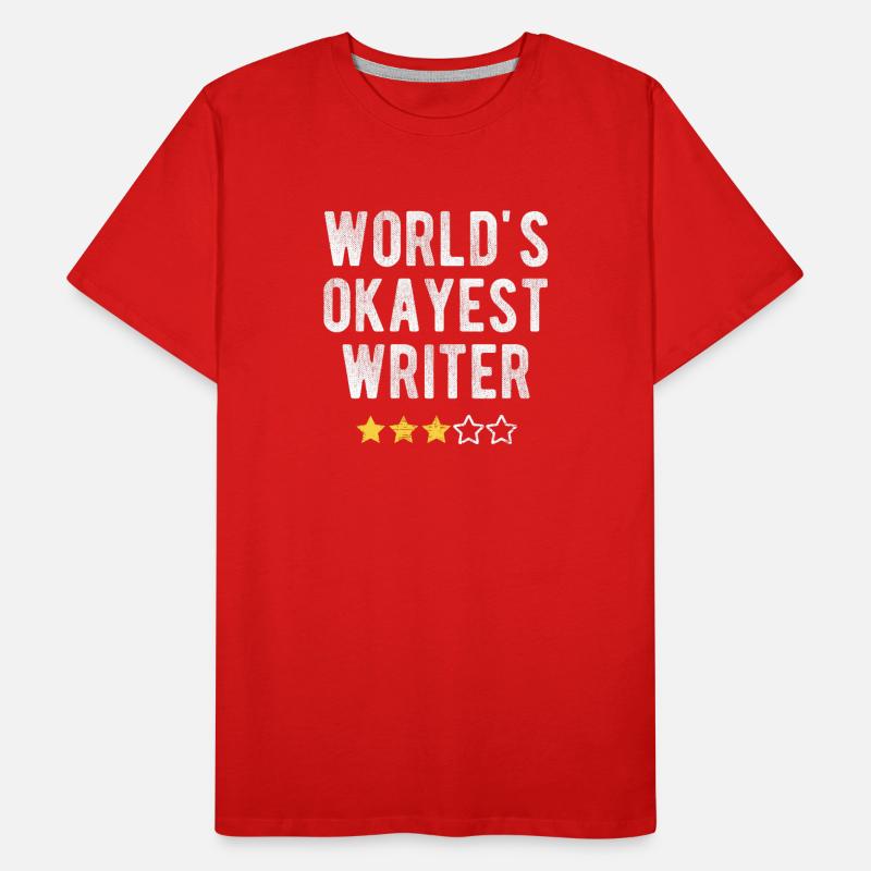 Citation drôle de l'auteur le plus correct du monde T-shirt bio Premium Homme