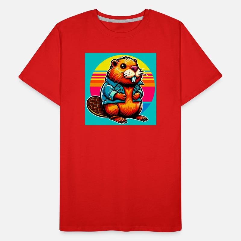 beaver Men's Premium Organic T-Shirt